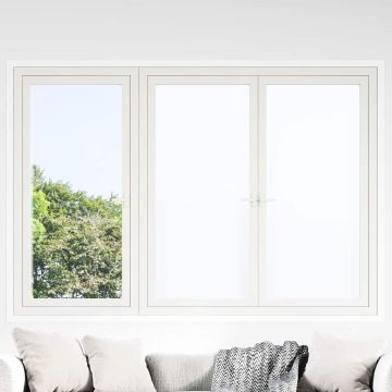 Pellicola statica per finestre Bianco Frosted 45 x 1000 cm PVC