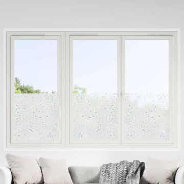 Pellicola statica per finestre Motivo Fiori 45 x 500 cm PVC