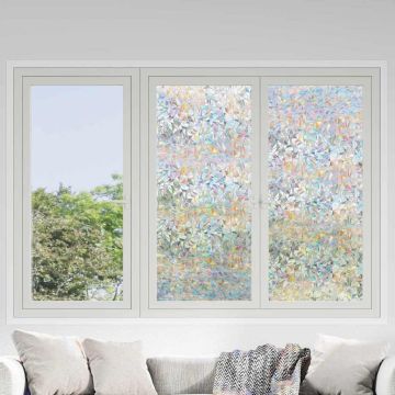 Pellicola statica per finestre Trasparente 90 x 2000 cm PVC