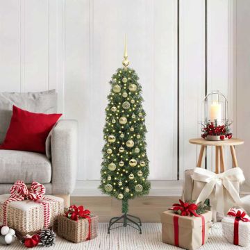 Albero di Natale artificiale con 150 LED Verde 120 cm