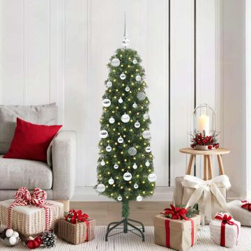 Albero di Natale artificiale con 150 LED Verde 150 cm