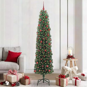 Albero di Natale artificiale con 300 LED Verde 210 cm
