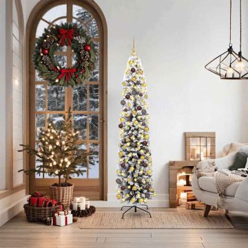 Albero di Natale artificiale con 300 LED Verde 180 cm