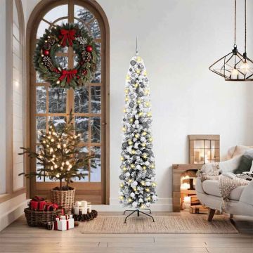 Albero di Natale artificiale con 300 LED Verde 180 cm