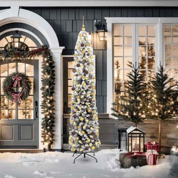 Albero di Natale artificiale con 300 LED Verde 210 cm