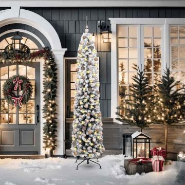 Albero di Natale artificiale con 300 LED Verde 210 cm