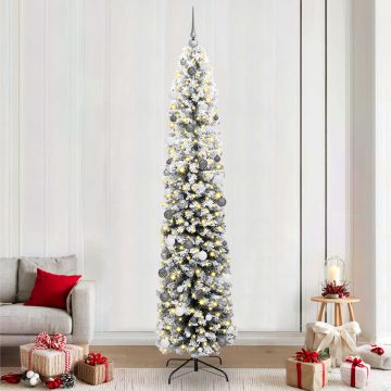 Albero di Natale artificiale con 300 LED Verde 240 cm
