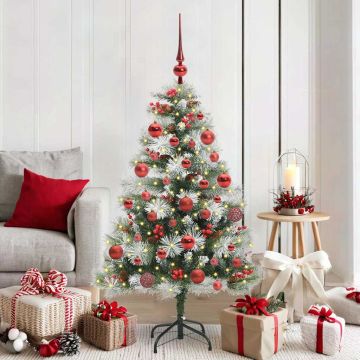 Albero di Natale artificiale Verde e bianco 150 cm
