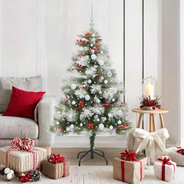 Albero di Natale artificiale Verde e bianco 150 cm