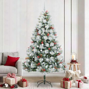 Albero di Natale artificiale Verde e bianco 240 cm