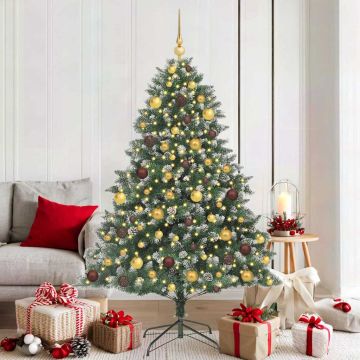 Albero di Natale artificiale con 300 LED Verde 180 cm