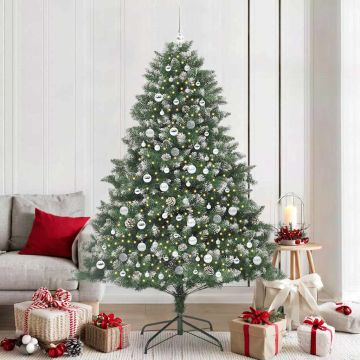 Albero di Natale artificiale con 300 LED Verde 210 cm