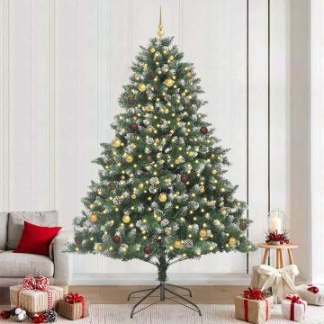 Albero di Natale artificiale con 300 LED Verde 240 cm