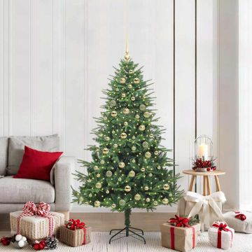Albero di Natale Artificiale Pre-illuminato con Set di Palline