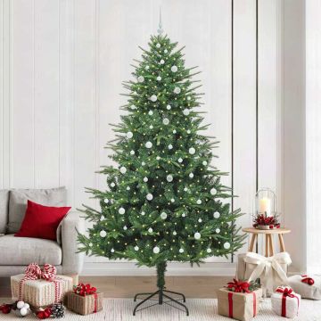 Albero di Natale Artificiale Pre-illuminato con Set di Palline