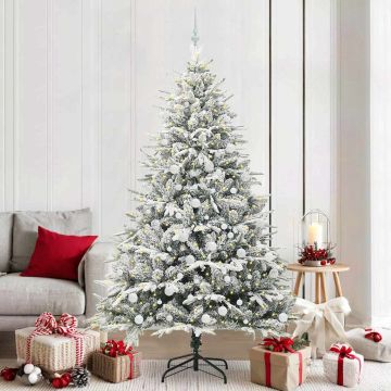 Albero di Natale Artificiale Pre-illuminato con Set di Palline