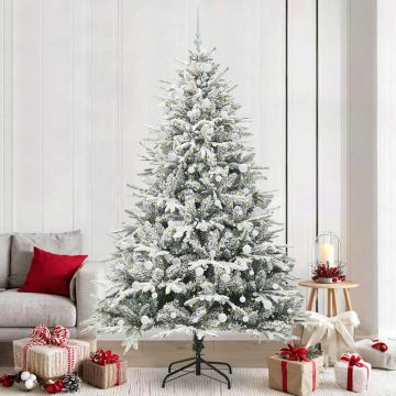 Albero di Natale Artificiale Pre-illuminato con Set di Palline