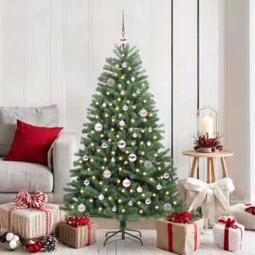 Albero di Natale Artificiale con Rami Pieghevoli Verde 150 cm