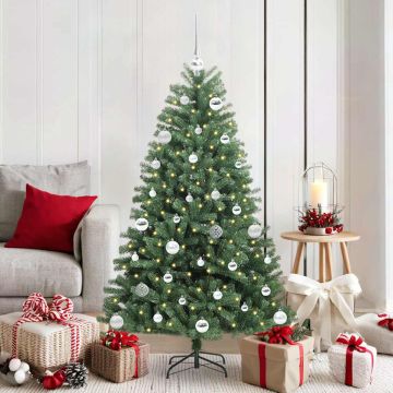 Albero di Natale Artificiale con Rami Pieghevoli Verde 150 cm