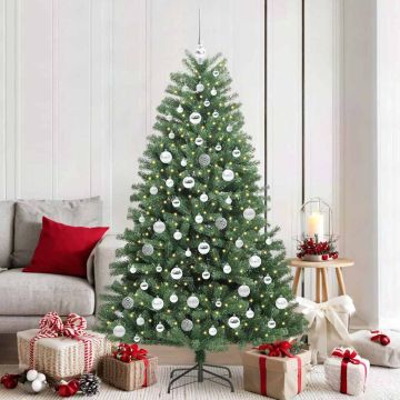 Albero di Natale Artificiale con Rami Pieghevoli Verde 180 cm