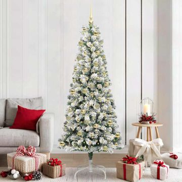 Albero di Natale Artificiale con Rami Pieghevoli 210 cm