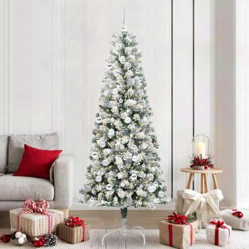 Albero di Natale Artificiale con Rami Pieghevoli 210 cm