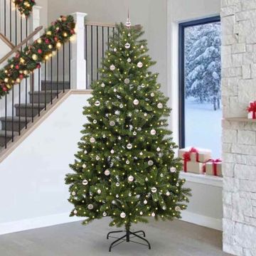 Albero di Natale artificiale 270 cm 300 LED Bianco caldo Verde