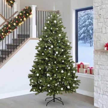 Albero di Natale artificiale 270 cm 300 LED Bianco caldo Verde