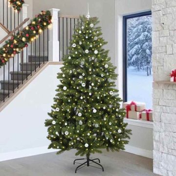 Albero di Natale artificiale 270 cm 300 LED Bianco caldo Verde