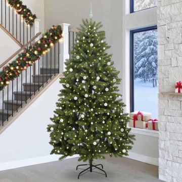 Albero di Natale artificiale 300 cm 300 LED Bianco caldo Verde