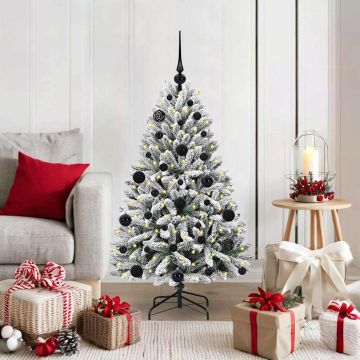 Albero di Natale artificiale 120 cm 150 LED Bianco caldo