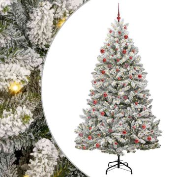 Albero di Natale artificiale 210 cm 300 LED Bianco caldo