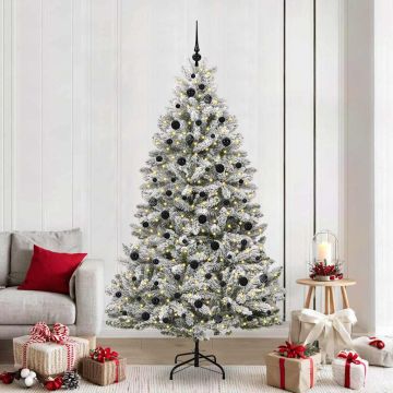 Albero di Natale artificiale 210 cm 300 LED Bianco caldo
