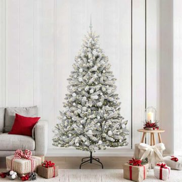 Albero di Natale artificiale 210 cm 300 LED Bianco caldo