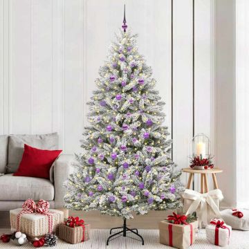 Albero di Natale artificiale 210 cm 300 LED Bianco caldo