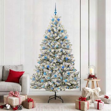 Albero di Natale artificiale 210 cm 300 LED Bianco caldo