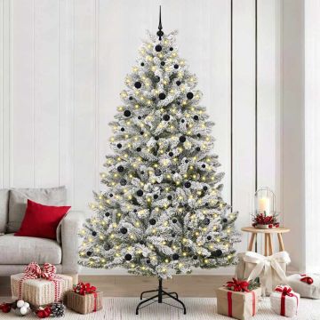 Albero di Natale artificiale 240 cm 300 LED Bianco caldo