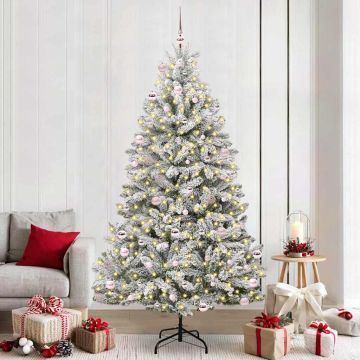 Albero di Natale artificiale 240 cm 300 LED Bianco caldo