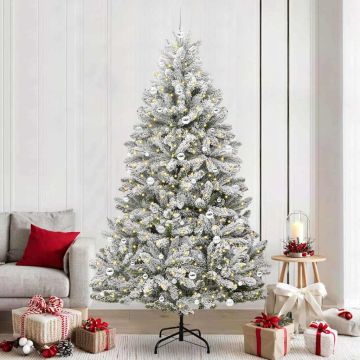Albero di Natale artificiale 240 cm 300 LED Bianco caldo