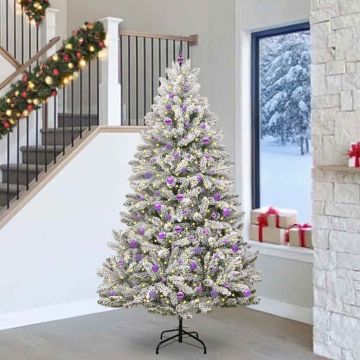 Albero di Natale artificiale 240 cm 300 LED Bianco caldo