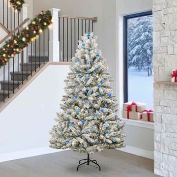 Albero di Natale artificiale 240 cm 300 LED Bianco caldo