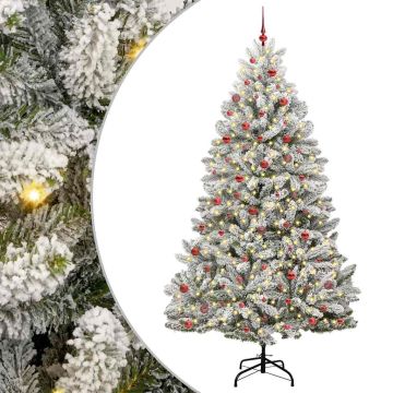 Albero di Natale artificiale 270 cm 300 LED Bianco caldo
