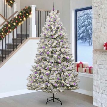 Albero di Natale artificiale 270 cm 300 LED Bianco caldo