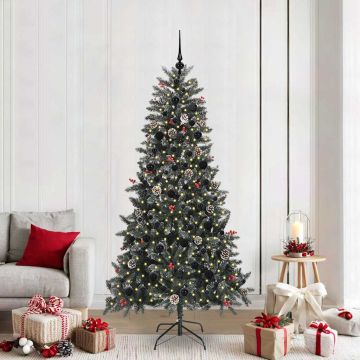 Albero di Natale artificiale con 300 LED Verde 210 cm