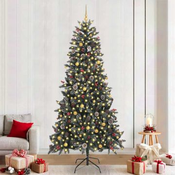 Albero di Natale artificiale con 300 LED Verde 240 cm