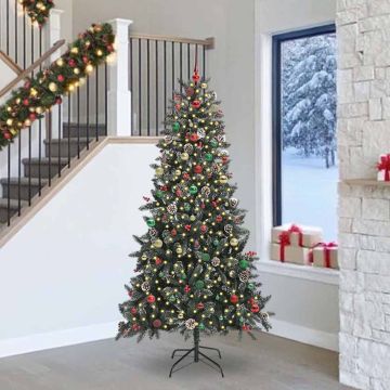 Albero di Natale artificiale con 300 LED Verde 240 cm