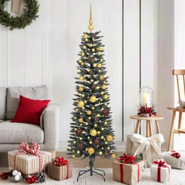 Albero di Natale artificiale con 150 LED Verde 150 cm