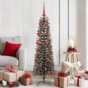 Albero di Natale artificiale con 150 LED Verde 150 cm