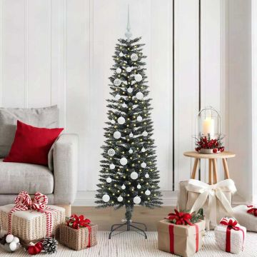 Albero di Natale artificiale con 150 LED Verde 150 cm