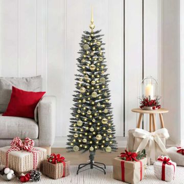 Albero di Natale artificiale con 150 LED Verde 150 cm